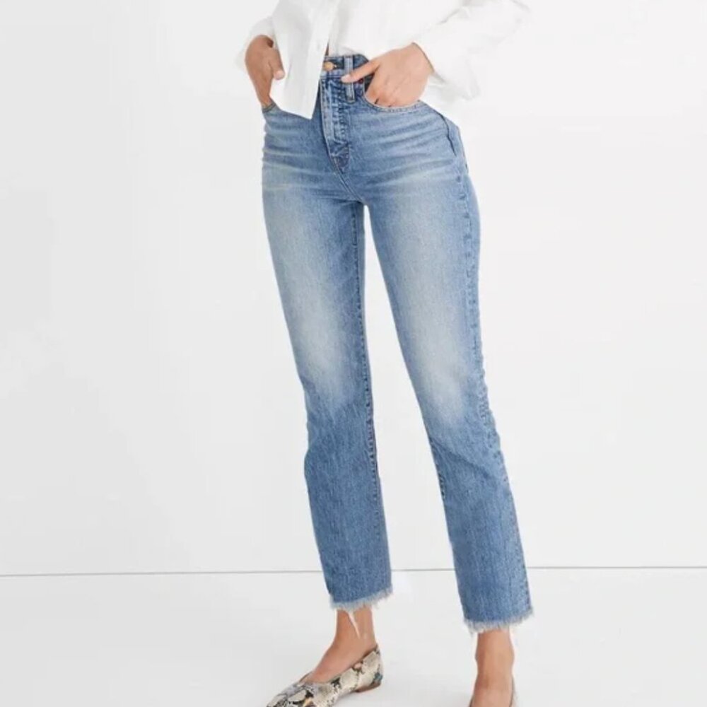 MADEWELL | the perfect vintage jean raw hem style #AF691 size 26